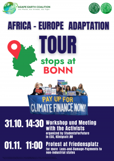 Flyer mit Text zur Veranstaltung