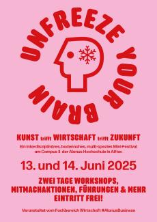 Flyer mit Text zur Veranstaltung