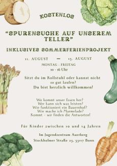 Flyer mit Text zur Veranstaltung