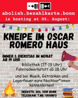 Flyer mit Text zur Veranstaltung