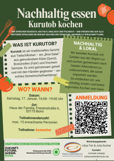 Flyer mit Text zur Veranstaltung