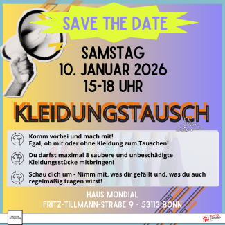 Flyer mit Text zur Veranstaltung