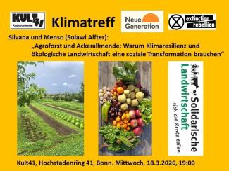 Flyer mit Text zur Veranstaltung